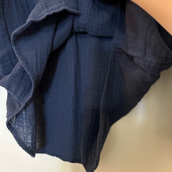 Rails Ellis Gauze Button Front Shirt In Indigo Women’s Size M - Picture 7 of 11